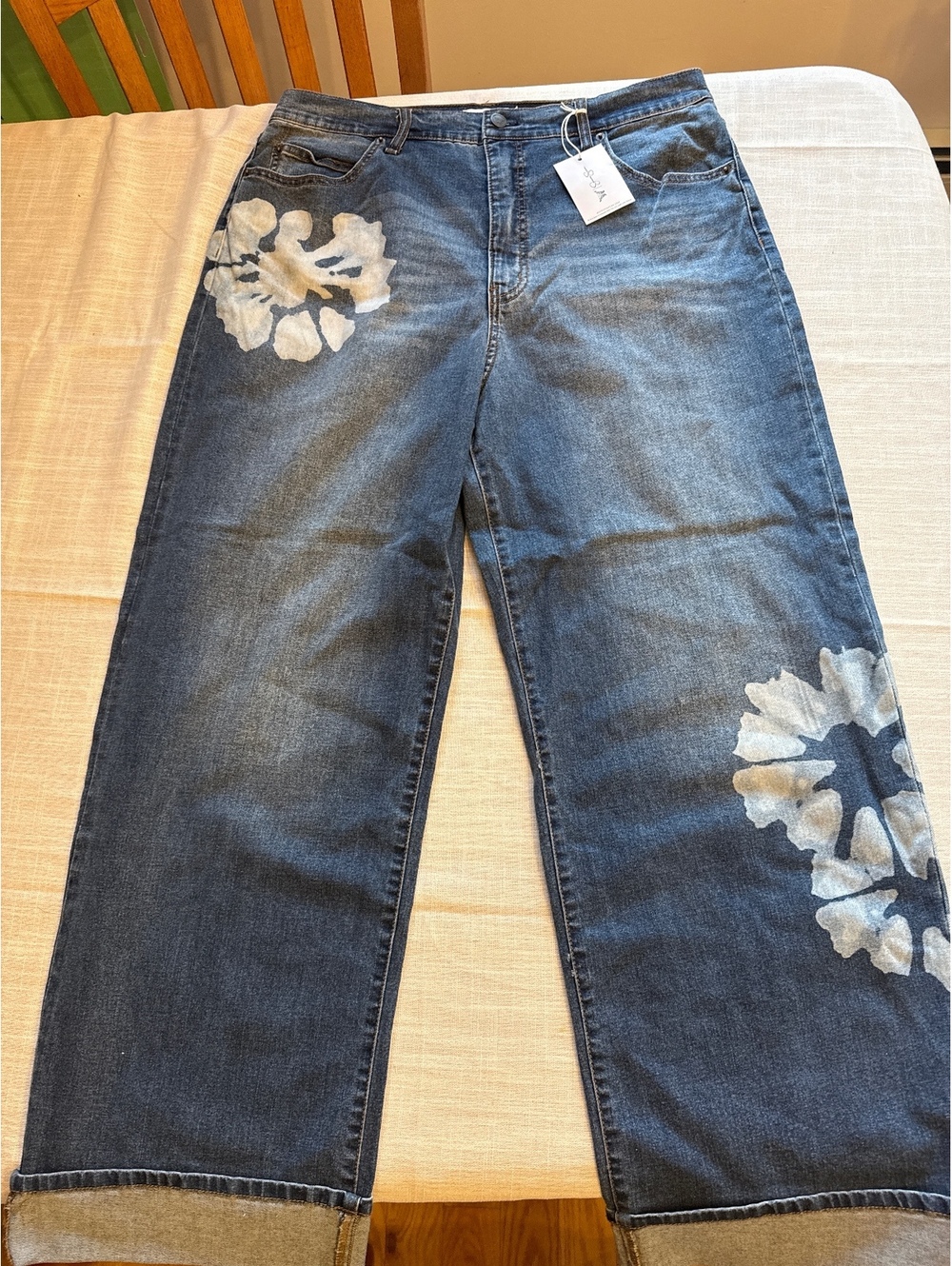 Jessica Simpson wide leg jeans, size 14 NWT
